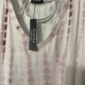Women's Pink Tie-Dye Top